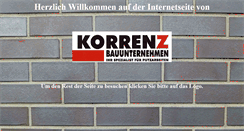 Desktop Screenshot of korrenz-putz.de
