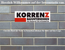 Tablet Screenshot of korrenz-putz.de